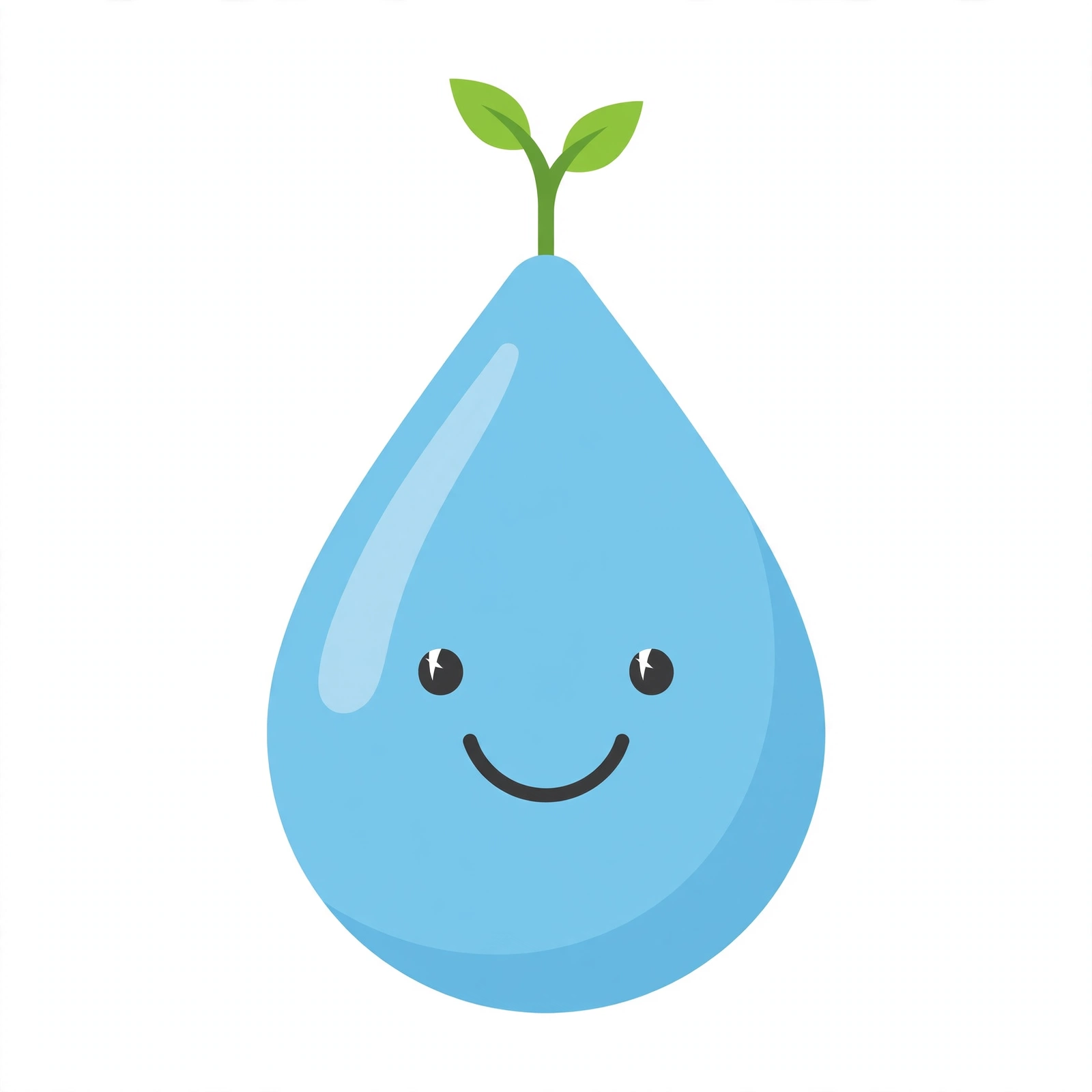 Drippy, the Drench.org water drop mascot
